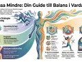 Grafik visar strategier för att få ner pulsen vid ångest: djupandning, muskelavslappning, massage, kost, motion och sömn.