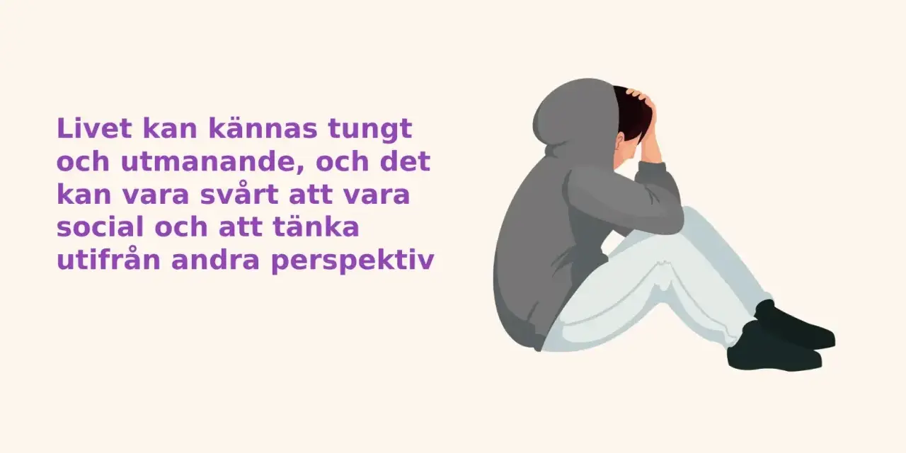 En person sitter med huvudet i händerna, en bild som kan illustrera prestationsångest symptom.