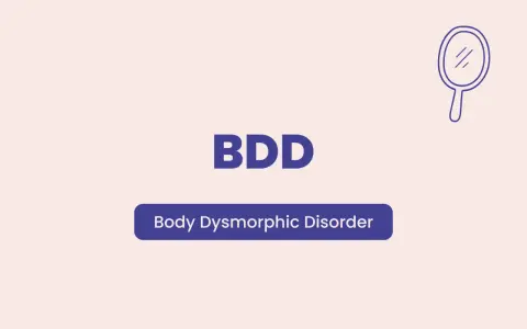 BDD, Body Dysmorphic Disorder, en spegel som symboliserar självbild.