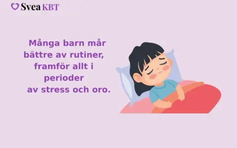 Bilden visar ett barn som ligger i sängen med slutna ögon och ett oroligt uttryck, vilket kan symbolisera social ångest hos barn.