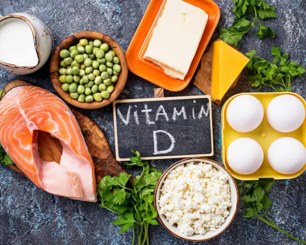 Fisk, ägg, mejeriprodukter och grönsaker som kan hjälpa mot d-vitamin depression.