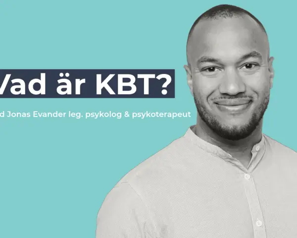Jonas Evander, legitimerad psykolog och psykoterapeut, förklarar vad KBT är.