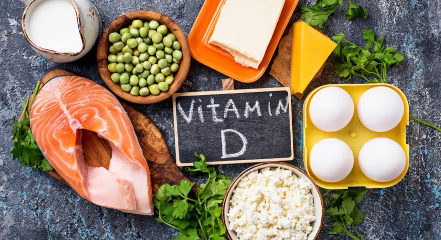 Fisk, ägg, mejeriprodukter och grönsaker som kan hjälpa mot d-vitamin depression.